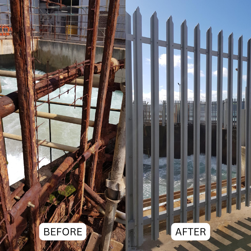 grp security palisade fencing