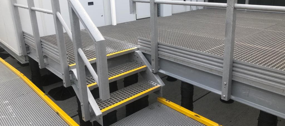 GRP Walkway Grating - Data Centre Rooftop