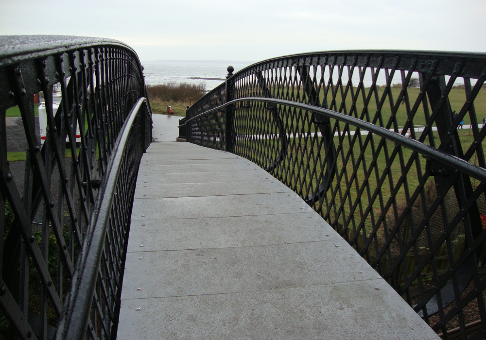 pedestrian bridge anti slip