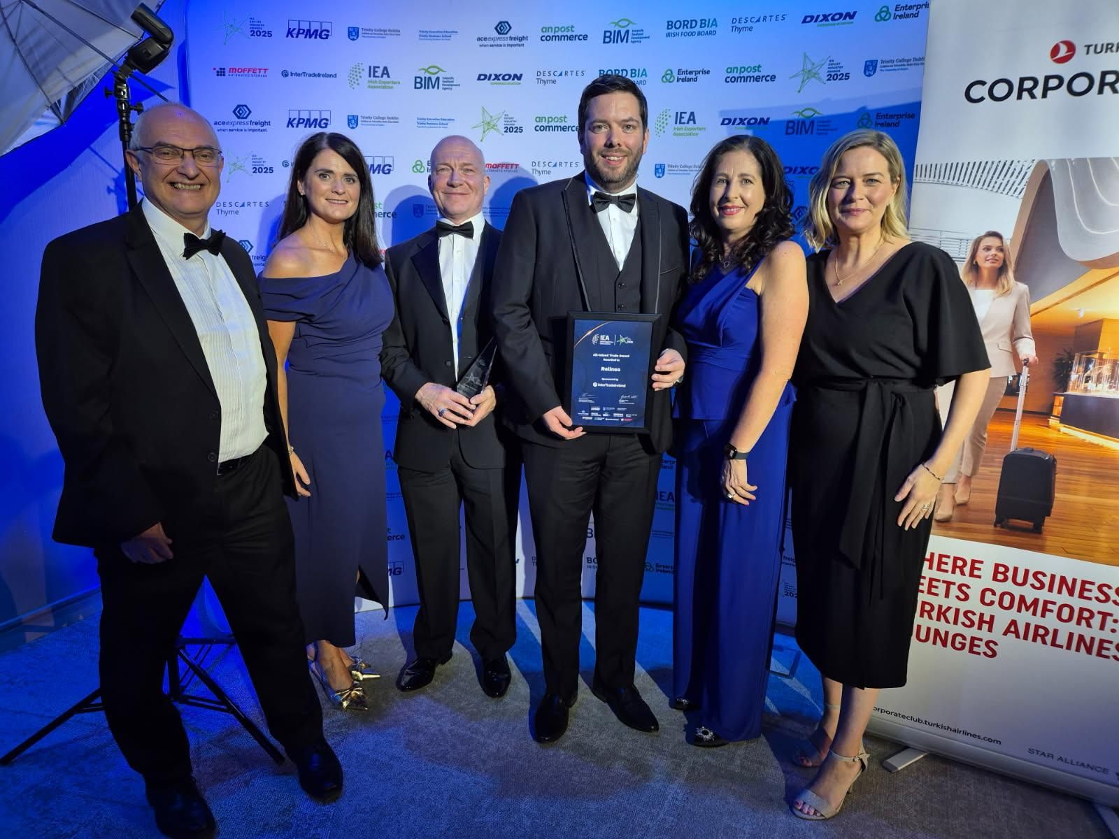 We are proud to announce that Relinea has been awarded the All Island Trade Award, sponsored by InterTrade Ireland, at the prestigious Irish Exporters Association’s Export Industry Awards 2025.