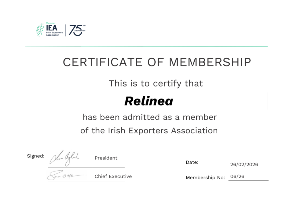 Irish Exporters Association Certificate