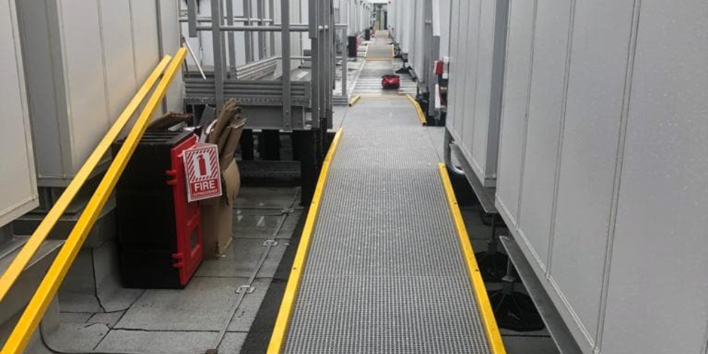 Maintenance-Free GRP Walkways - Data Centre Rooftop Walkway