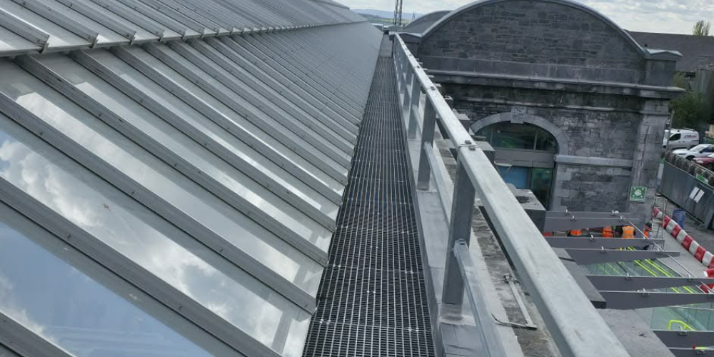 Maintenance-Free GRP Walkways - Railway Station Rooftop Walkway
