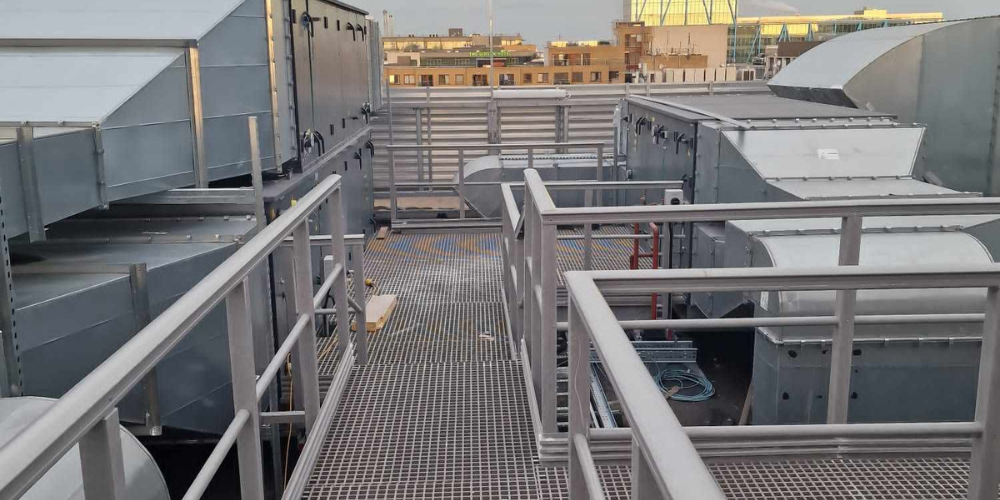 Maintenance-Free GRP Walkways - Rooftop Access Walkway