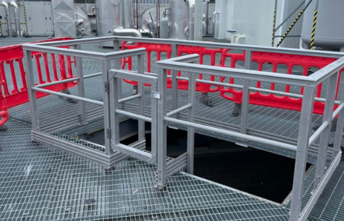 GRP data centre handrail